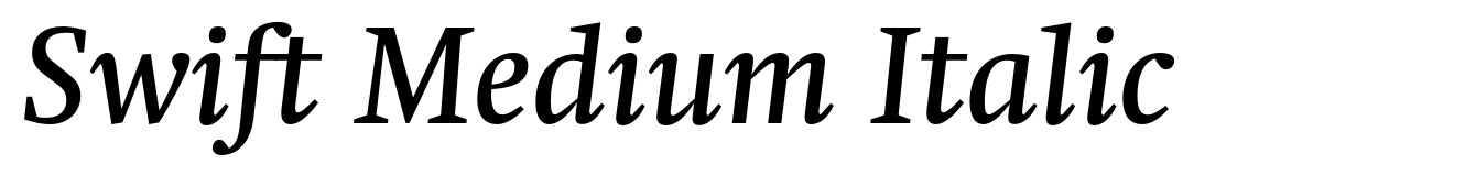 Swift Medium Italic